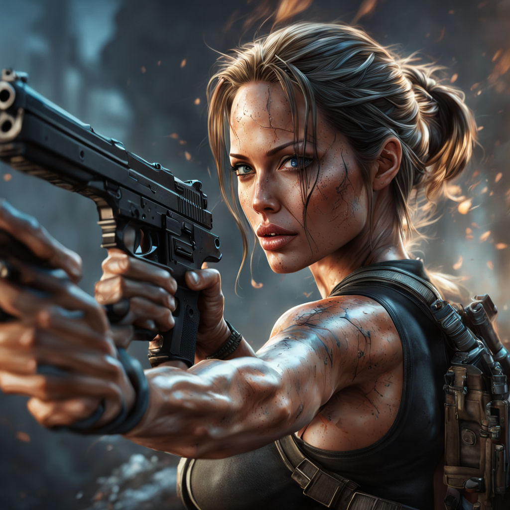 Angelina Jolie as Lara Croft