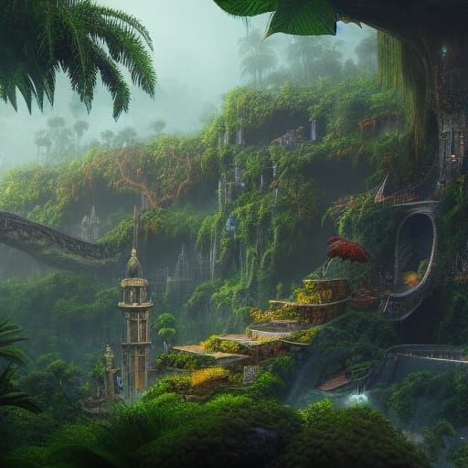 jungle + concrete
