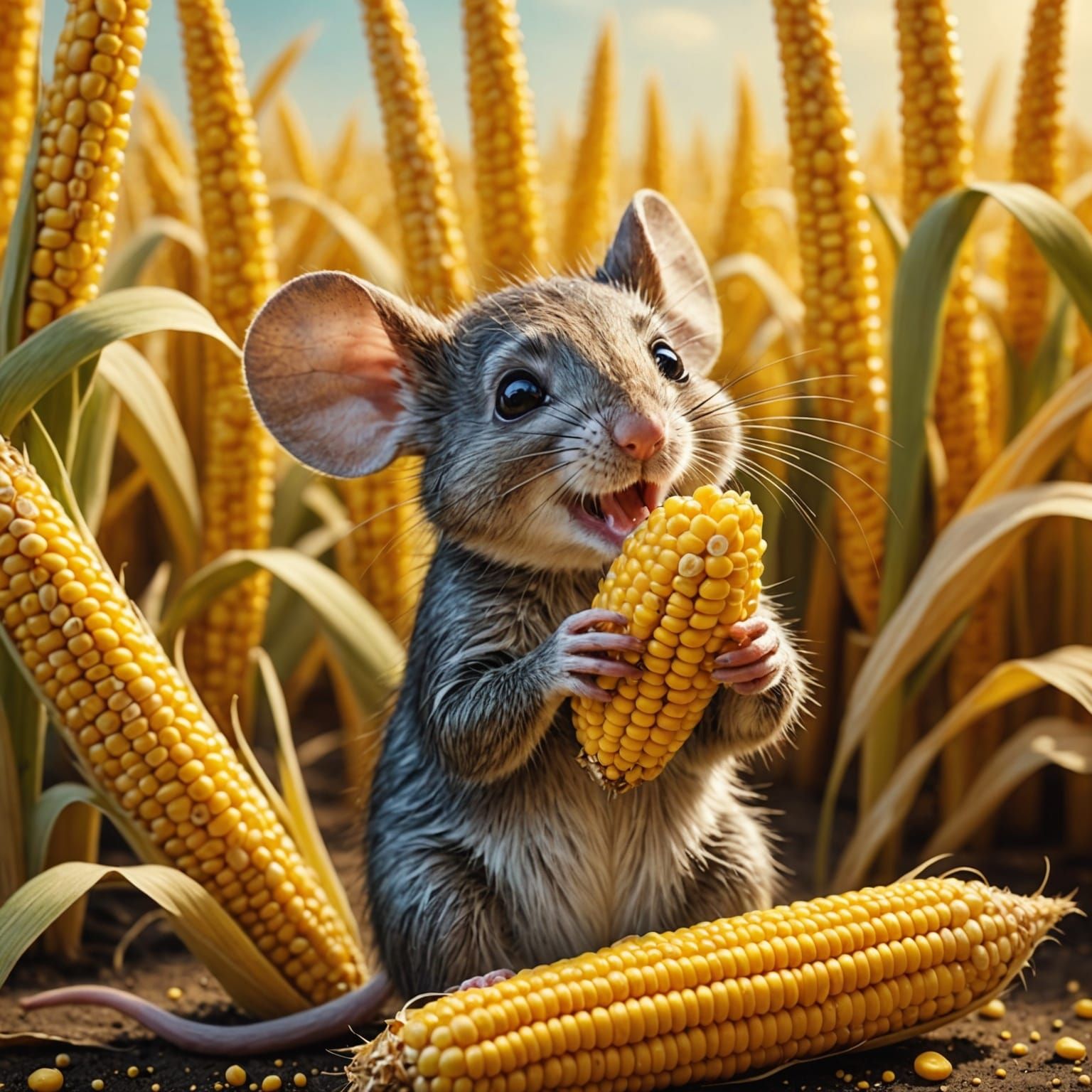 Enjoying Corn