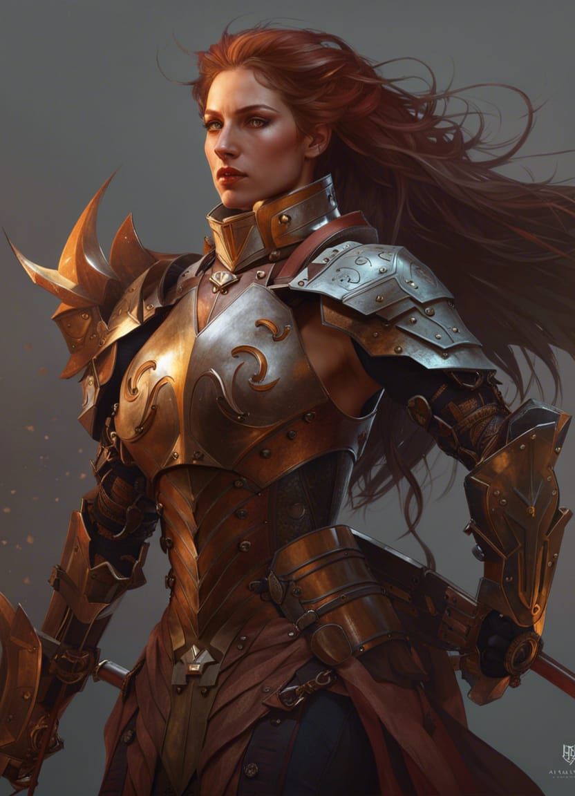 Ancient female knight - AI Generated Artwork - NightCafe Creator