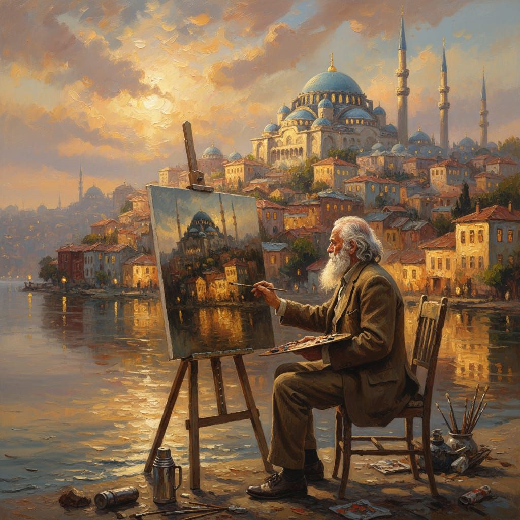 Painting the Cityscape in the Style of Masters  by @Lady on Fire