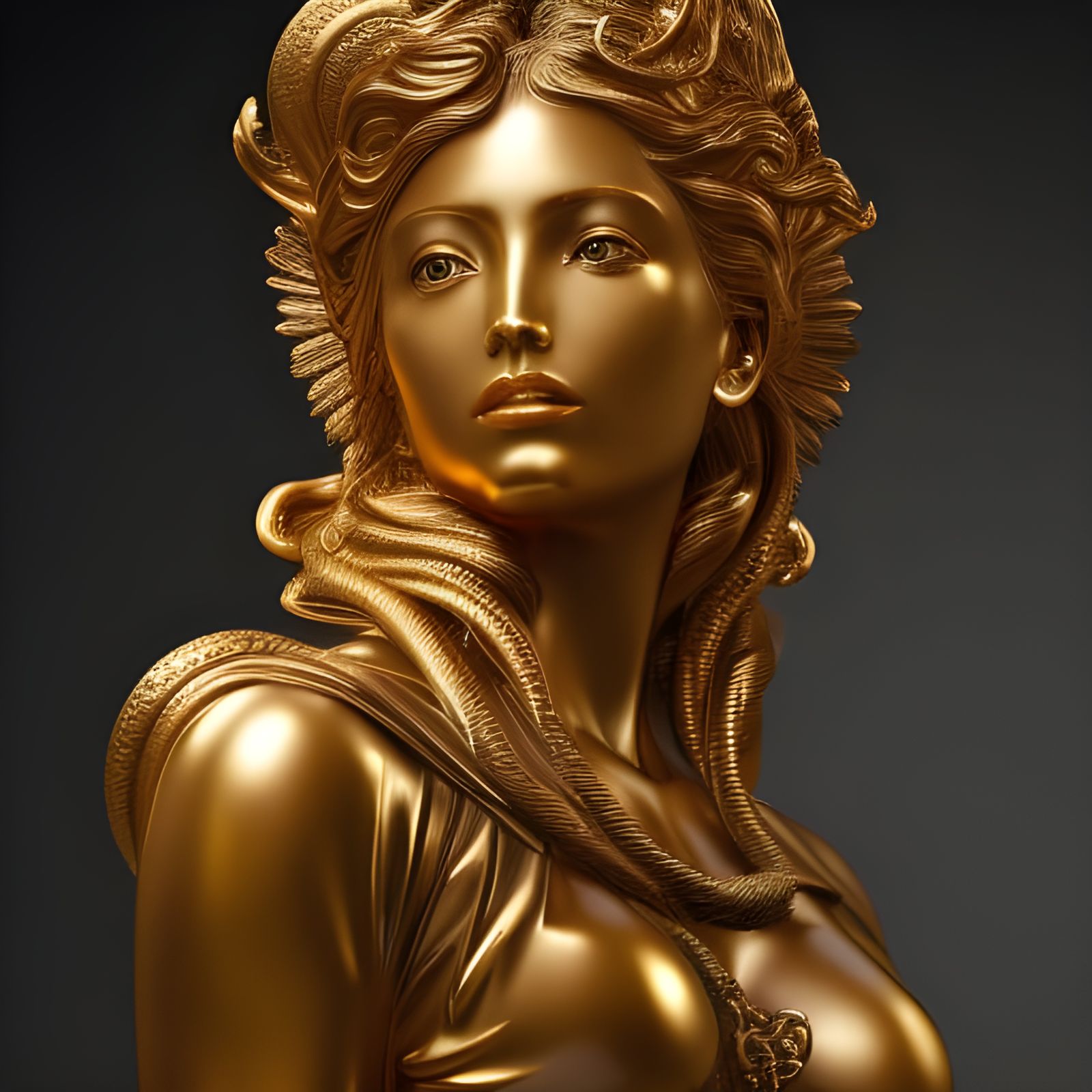 portrait in bronze  by @Maestro