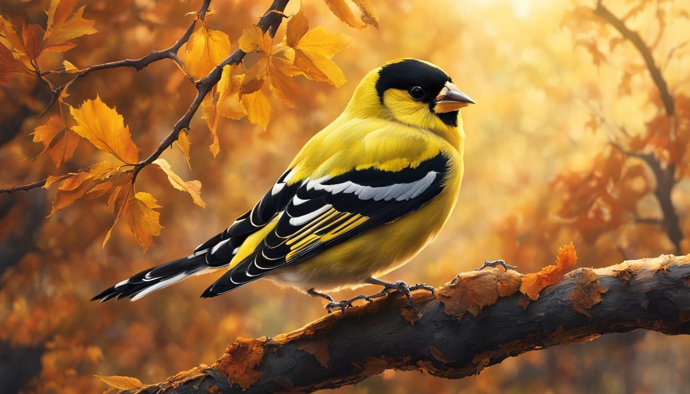 Goldfinch at Sunrise  by @Mister