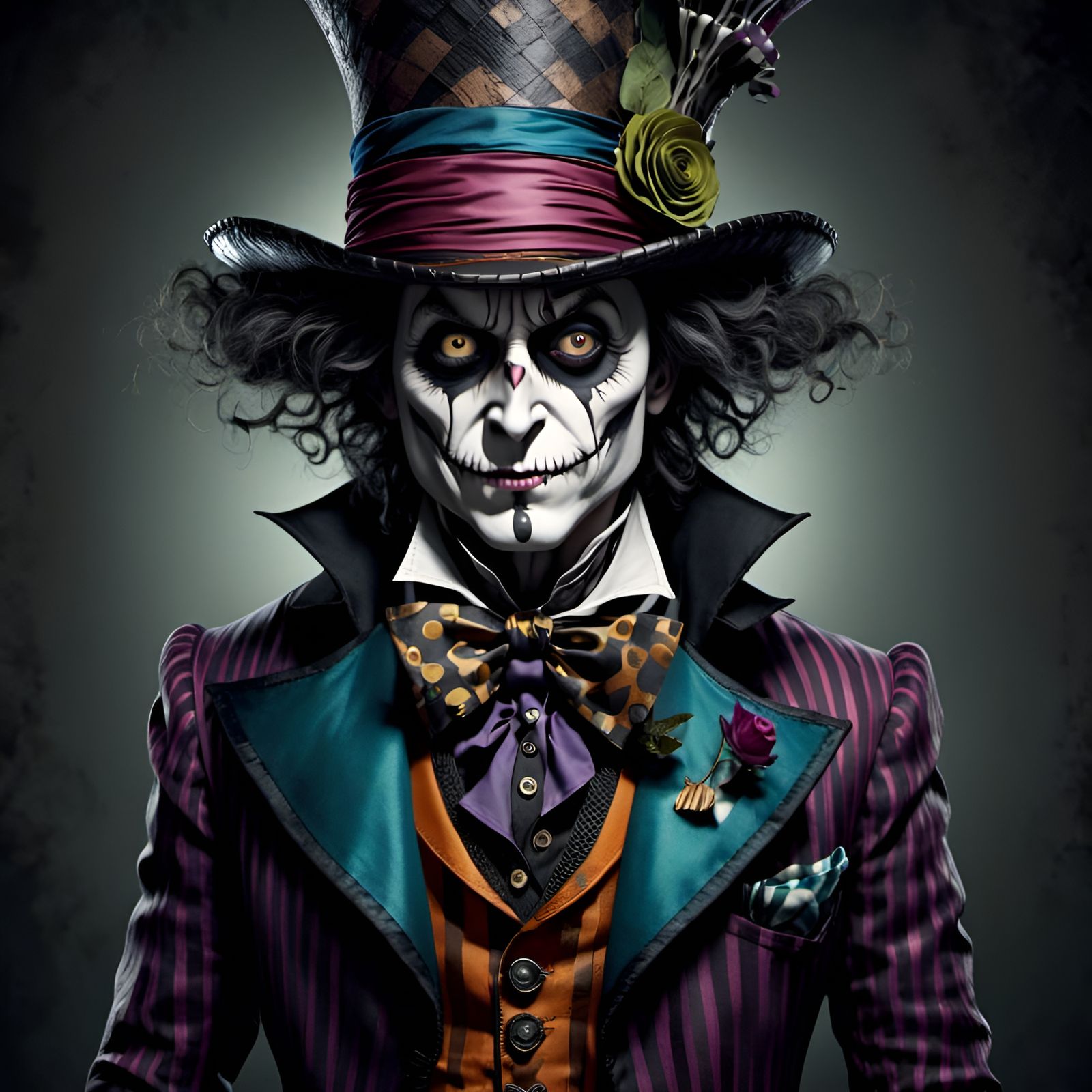 <lora:Spiffified:1.0>man dressed as Mad Hatter