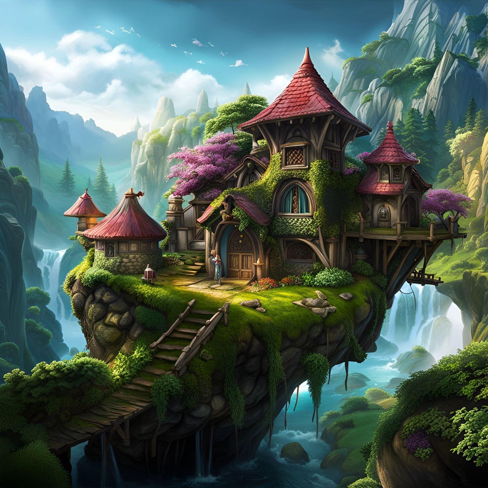 Fantasy fairy house