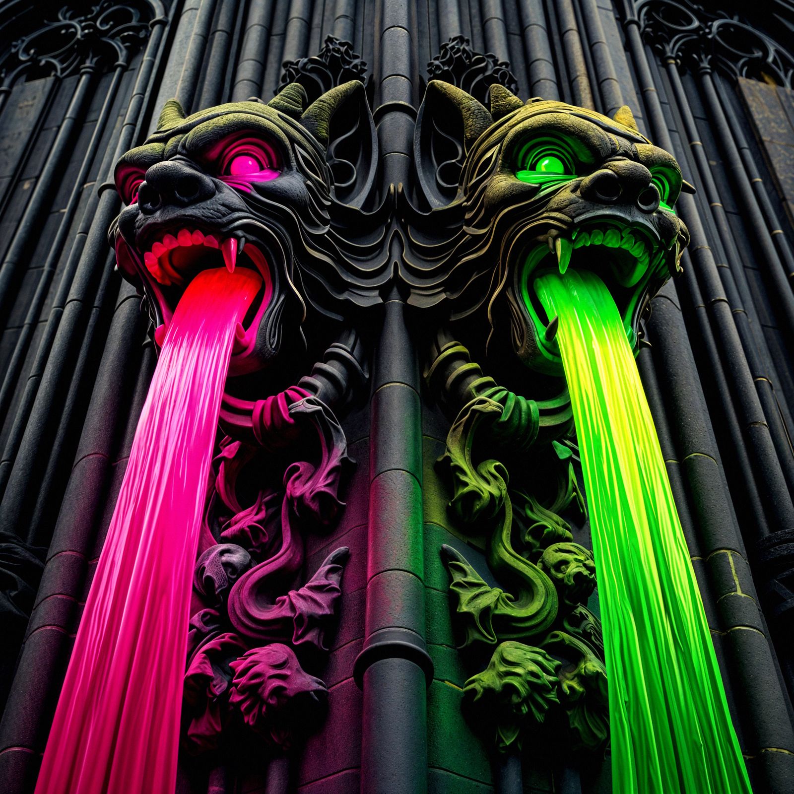 Neon Gargoyles