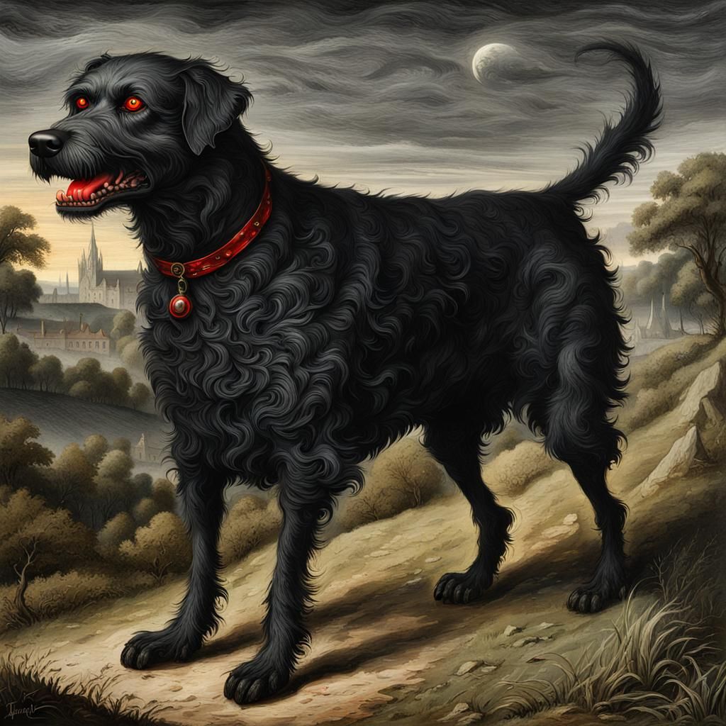 The Black Dog of Bungay 6 AI Generated Artwork NightCafe Creator