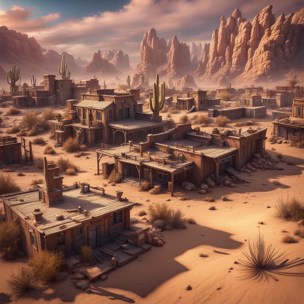 Desert ghost town