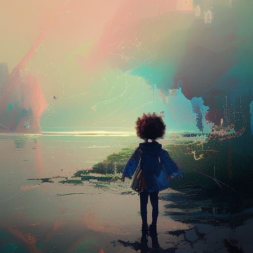 In a seaside