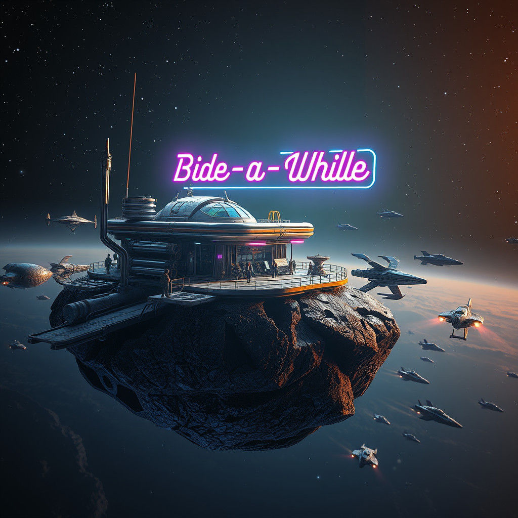 Bide-a-While Station!  by @Math Girl 