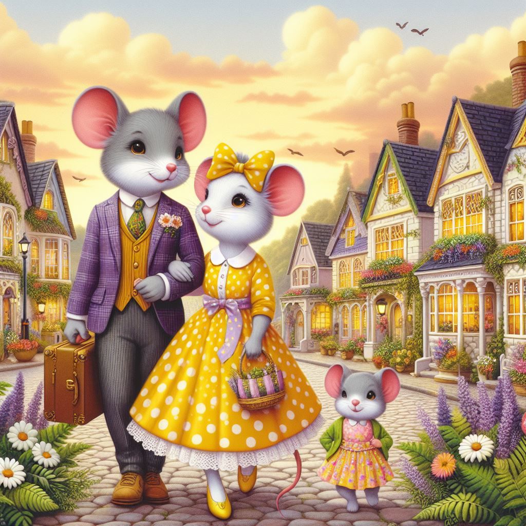 Mr. Fred & Daisy Mouse and Daughter