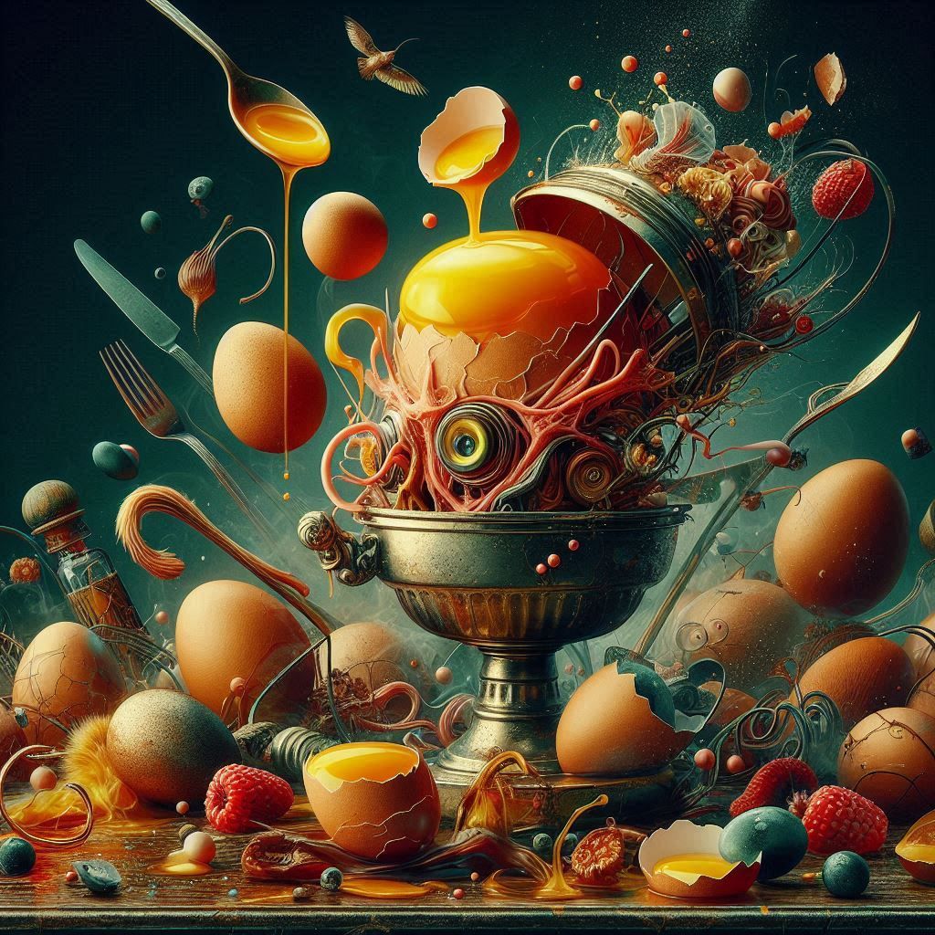 Eggxaggerated Eggxistential Eggxistence