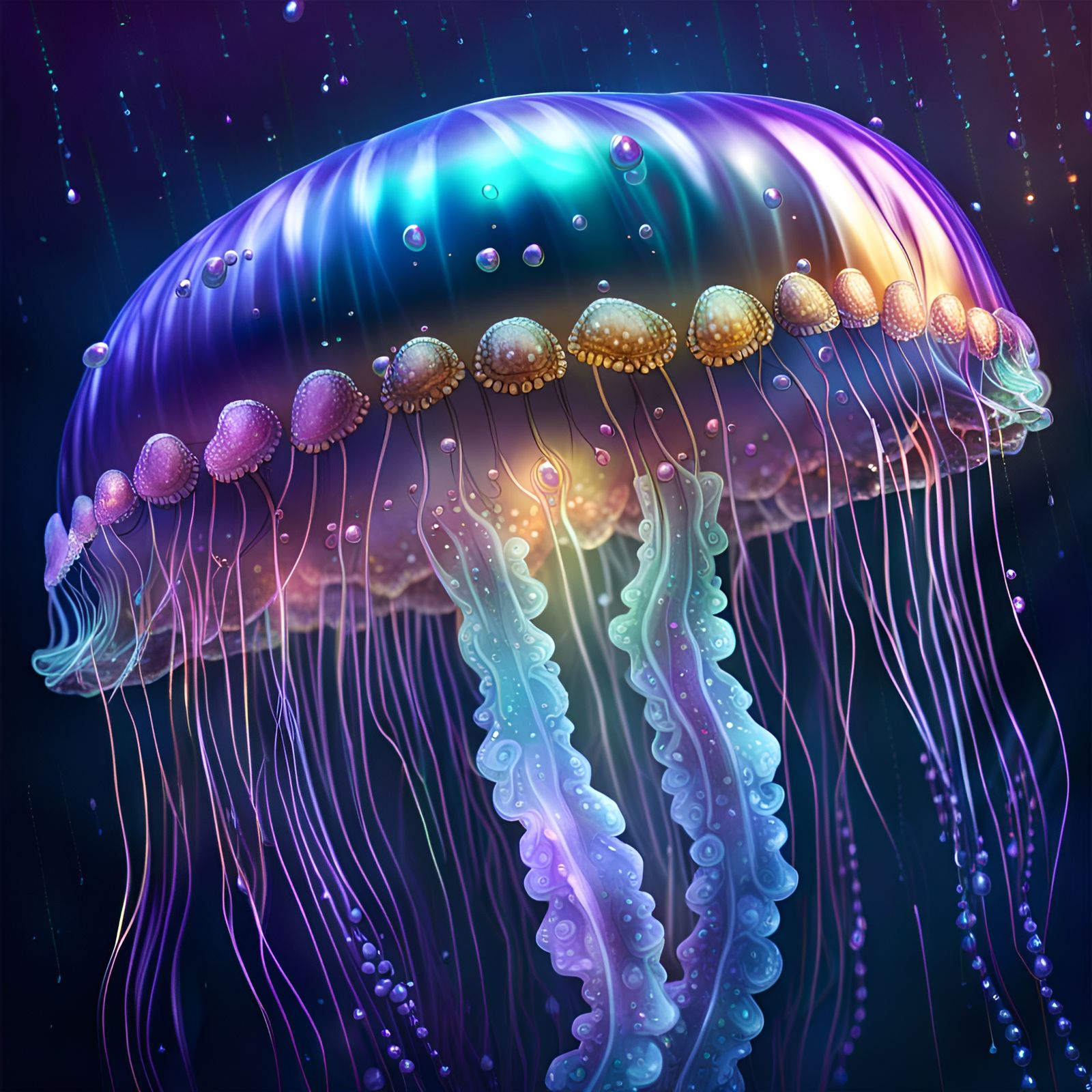 Jellyfish - AI Generated Artwork - NightCafe Creator