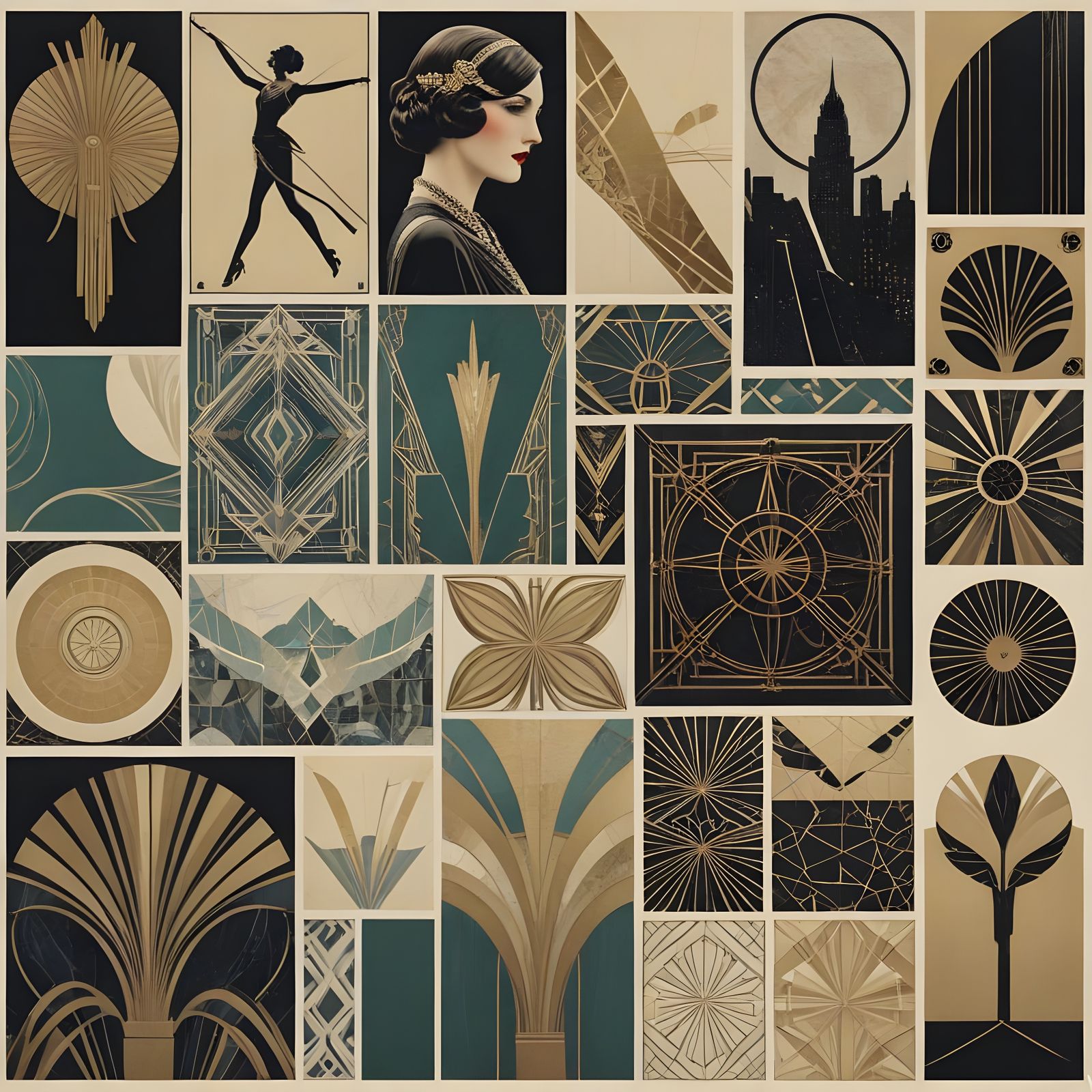 Epic Art Deco Mood Board