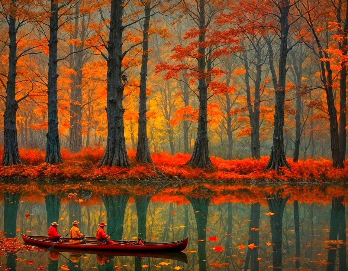 Angler's Autumn  by @lawrencelot
