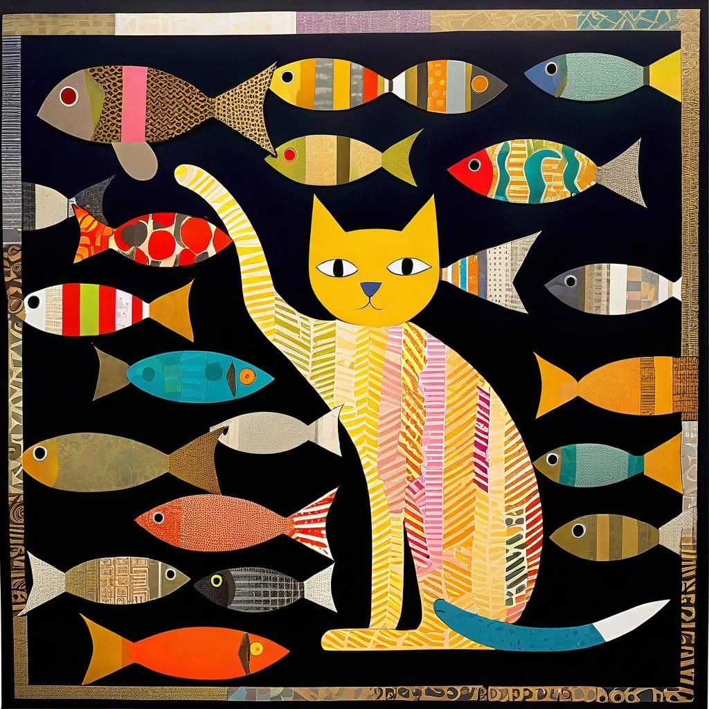 Cat choosing his dinner. :)