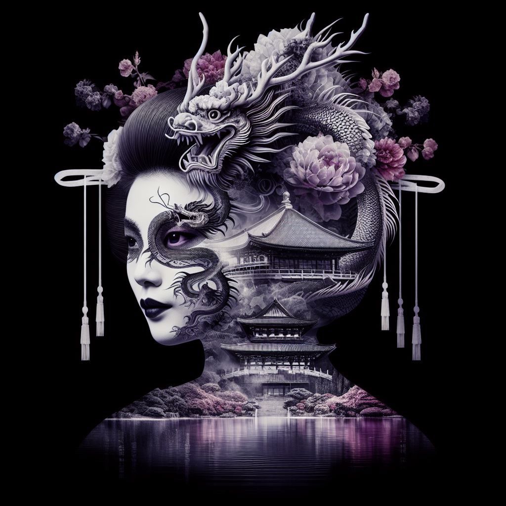 Double exposure - Geisha