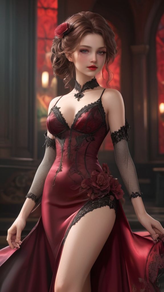 Organza dress gothic