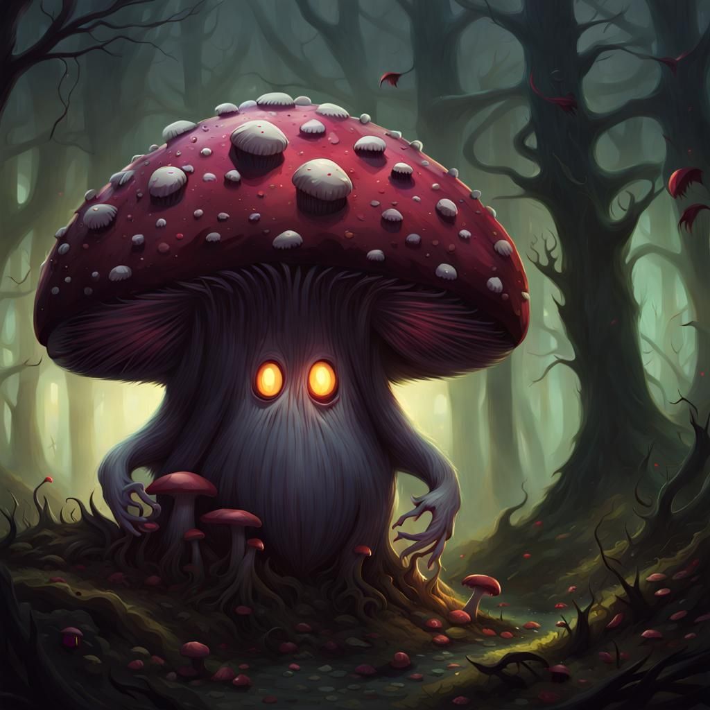 mushroom monster - AI Generated Artwork - NightCafe Creator