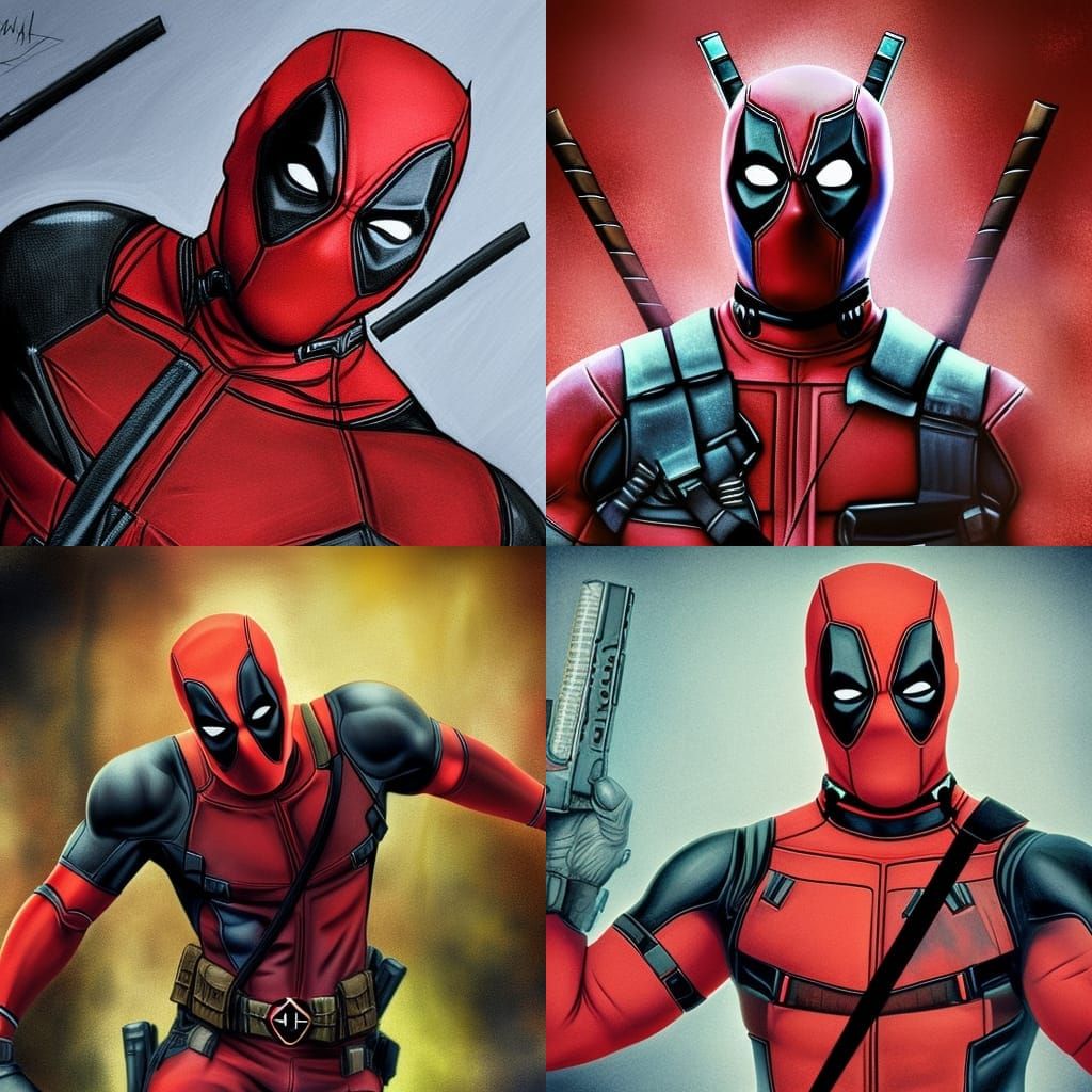 Bad Deadpool….Good Deadpool - AI Generated Artwork - NightCafe Creator