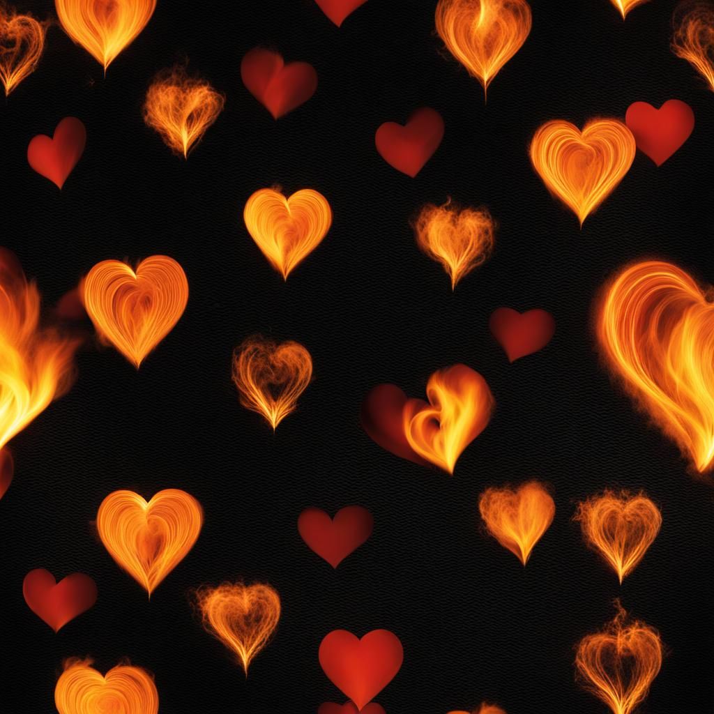 Hearts Afire - AI Generated Artwork - NightCafe Creator