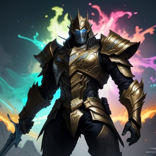 Heroic Commander in Luminous Armor