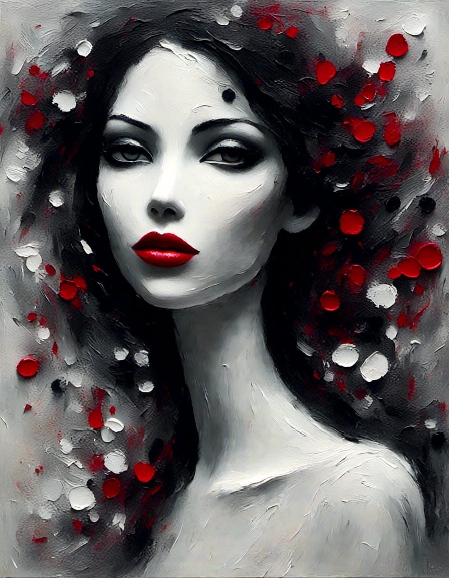 Rote Lippen soll man küssen 👄 Portrait   by @Pastaqueen