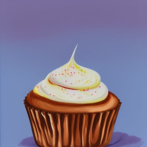 A candy truffle cupcake