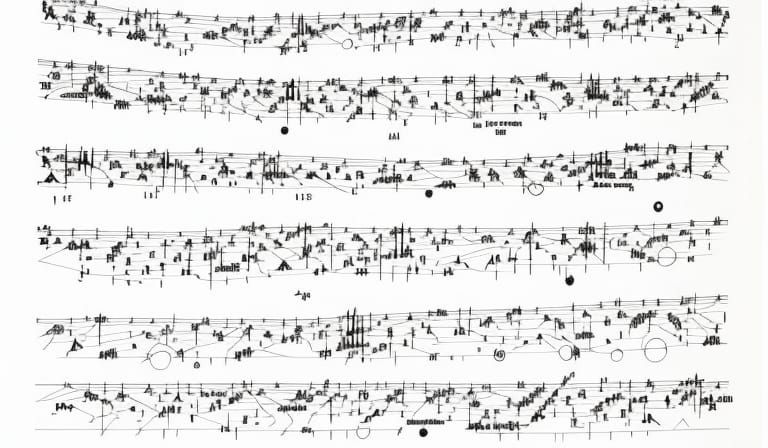 graphic score, graphic notation, experimental music notation...