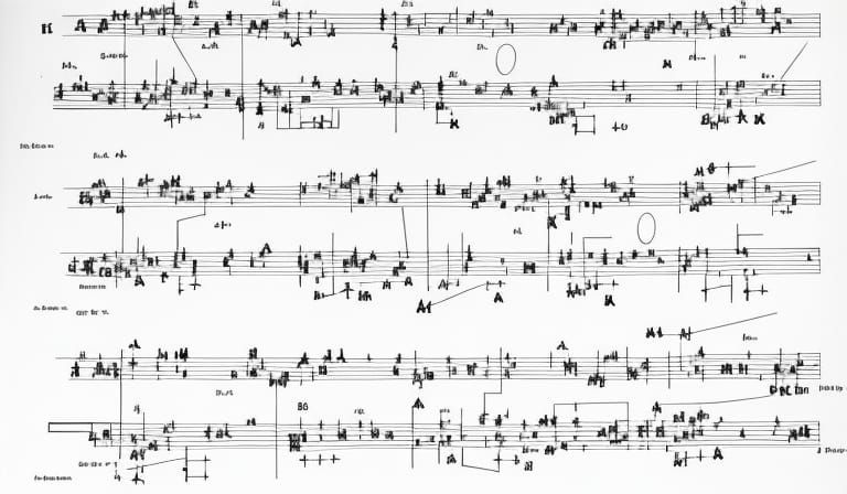 graphic score, graphic notation, experimental music notation...