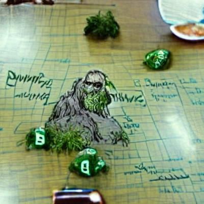 Swamp thing playing d&d