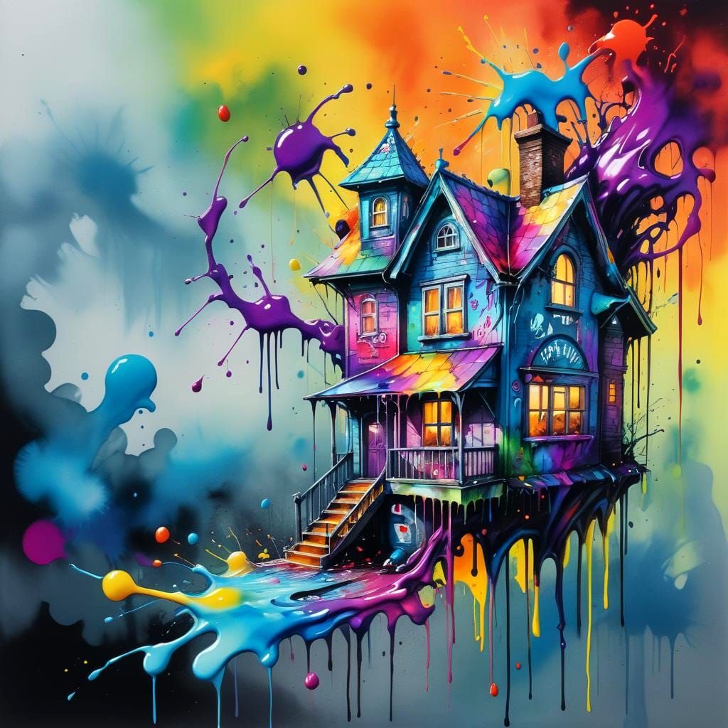 Haunted House AI Generated Artwork NightCafe Creator