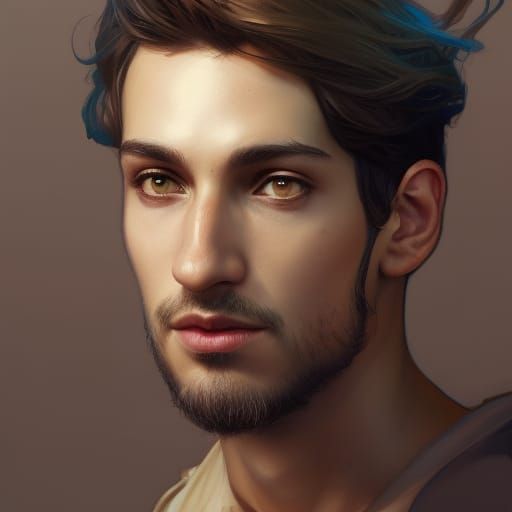 cute prince, brown hair