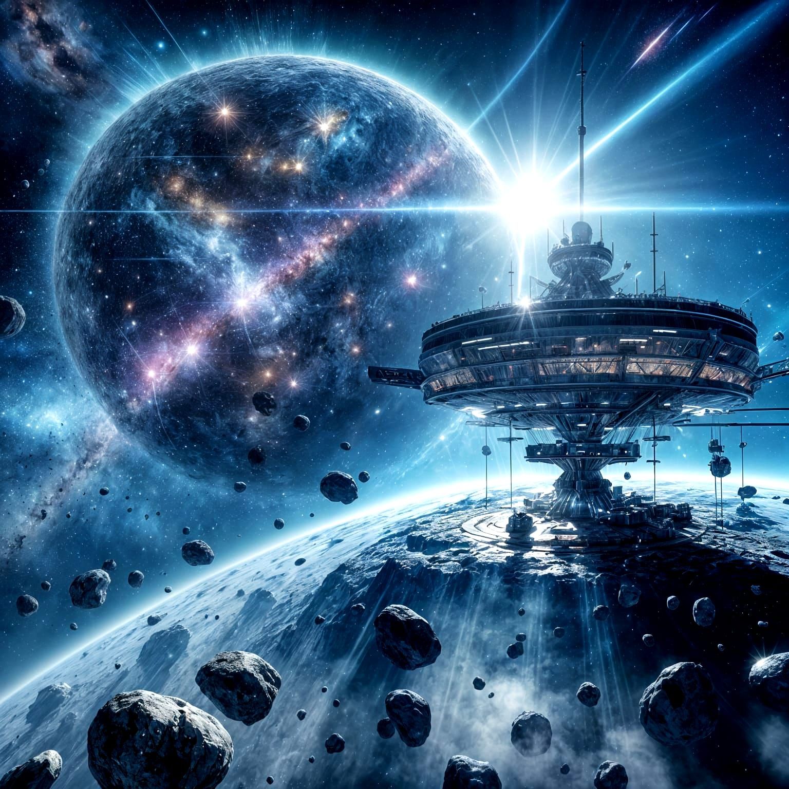 Lunar station  by @D