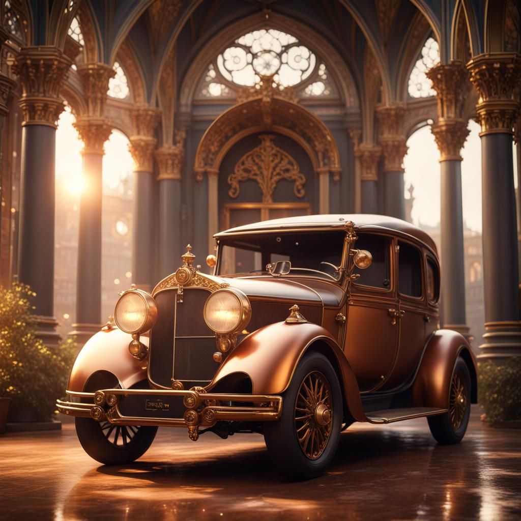 Stylish vintage car - AI Generated Artwork - NightCafe Creator