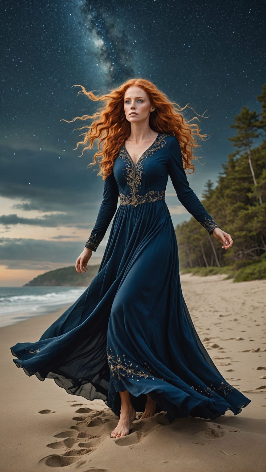 She Wanders the Coastline