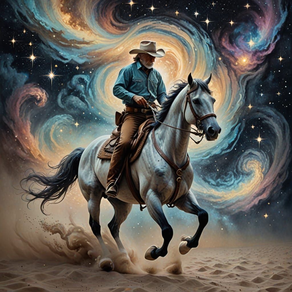  An old cowboy went riding out
