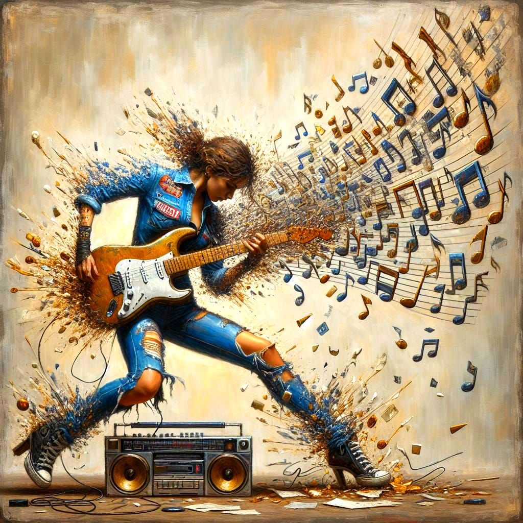 Jamming AI Generated Artwork NightCafe Creator