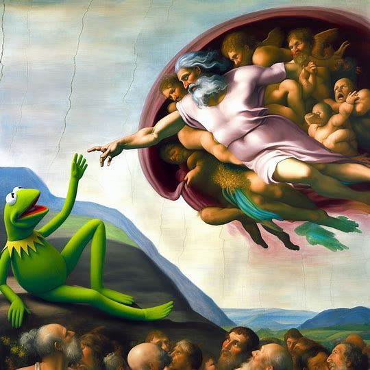 Kermit, from the Sistine Chapel