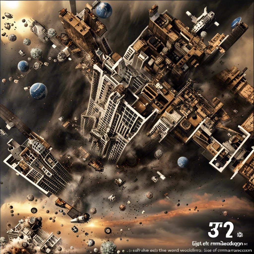 Make a creation of what it would look like when humans get t...