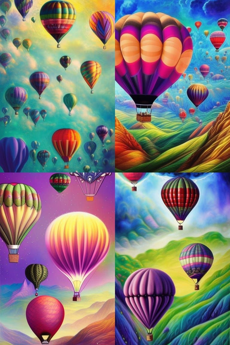 Balloons - AI Generated Artwork - NightCafe Creator