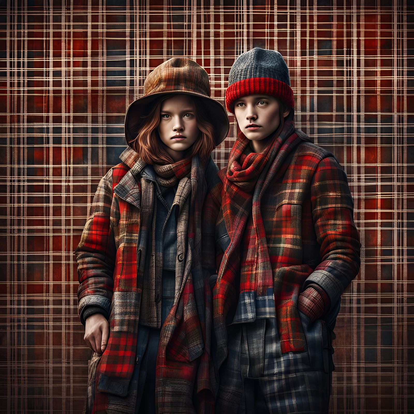 Tartan plaid  by @Sabarmitha