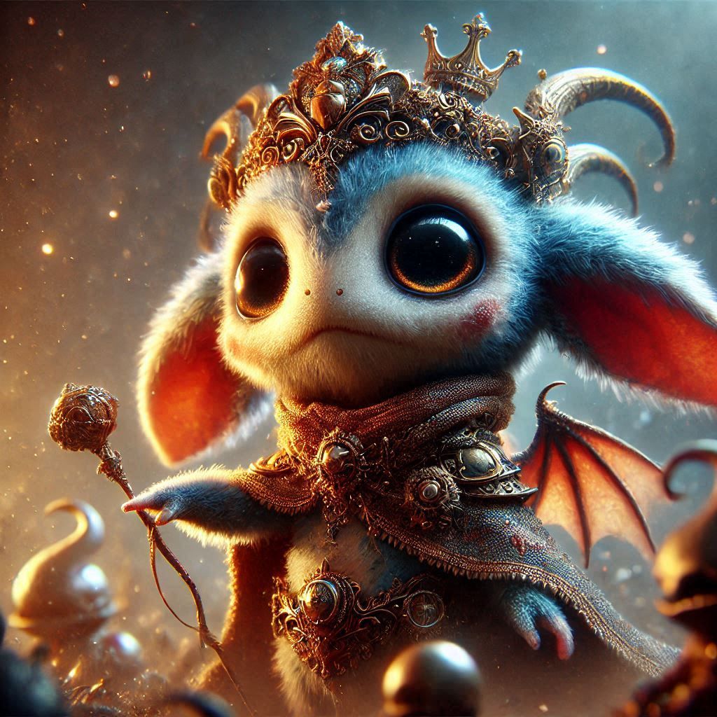 adorable fairy-tale fantasy creature portrait..