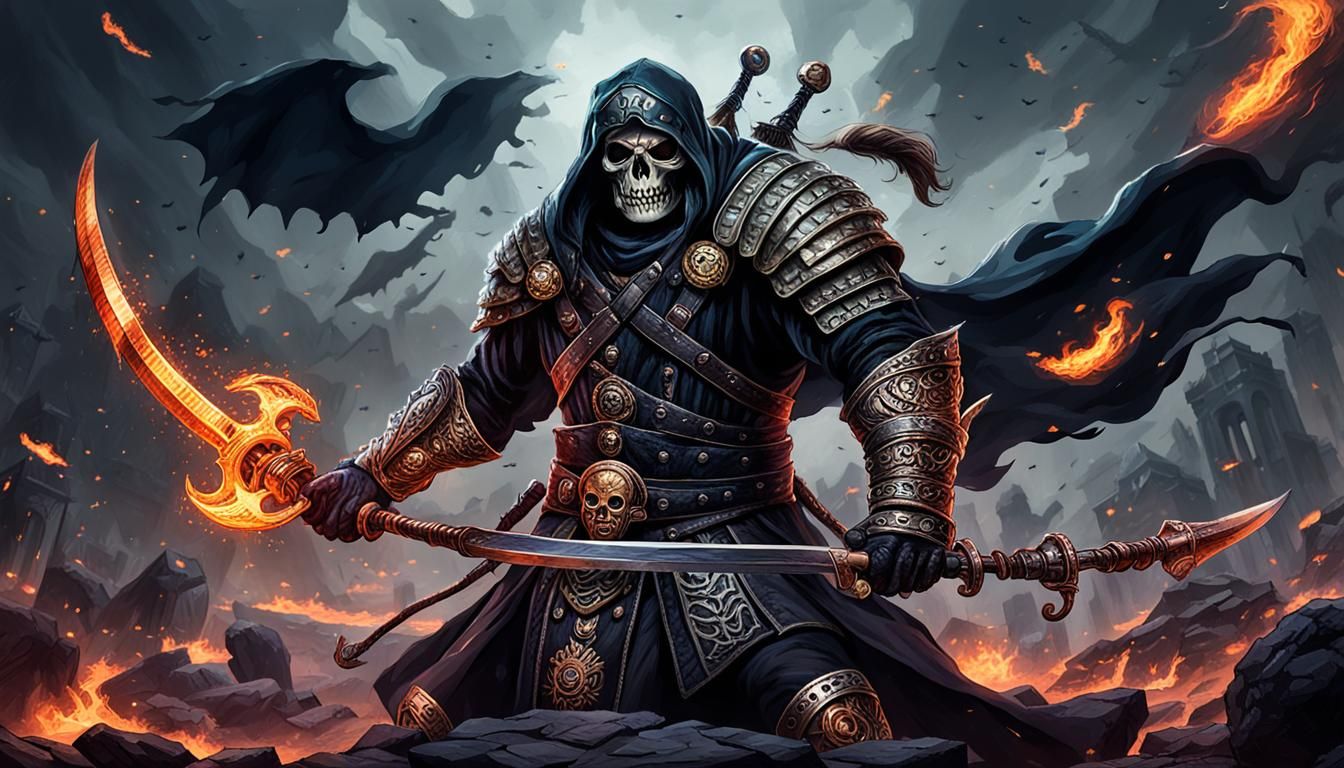 Gothic Fantasy Battlefield Scene