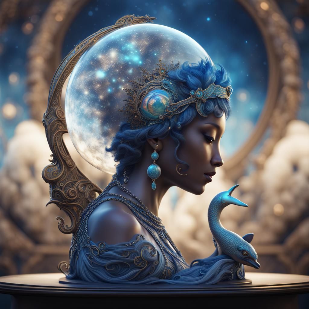 Amphitrite, Goddess of the Sea, Mother of Dolphins