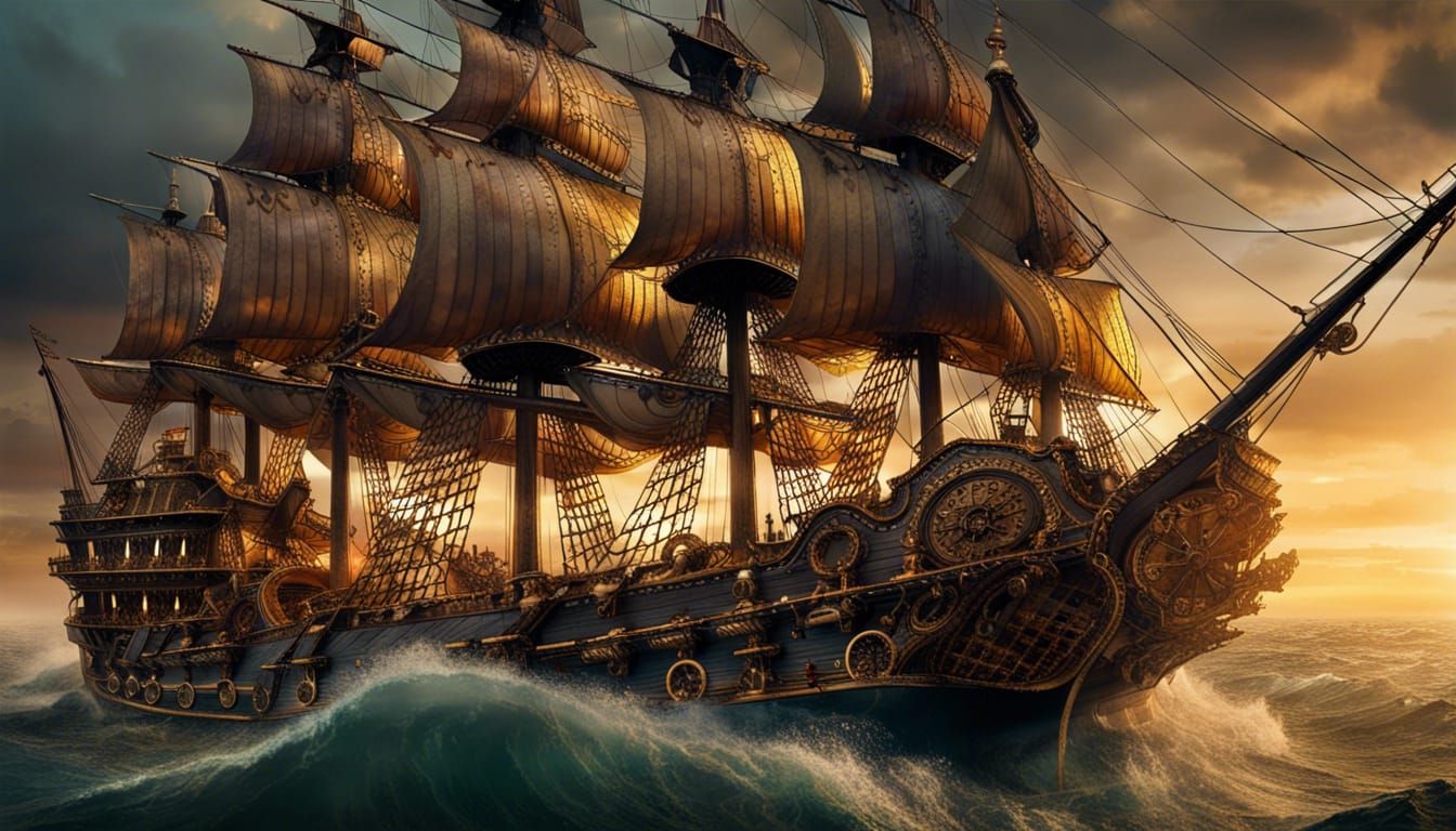 War Galleon - AI Generated Artwork - NightCafe Creator