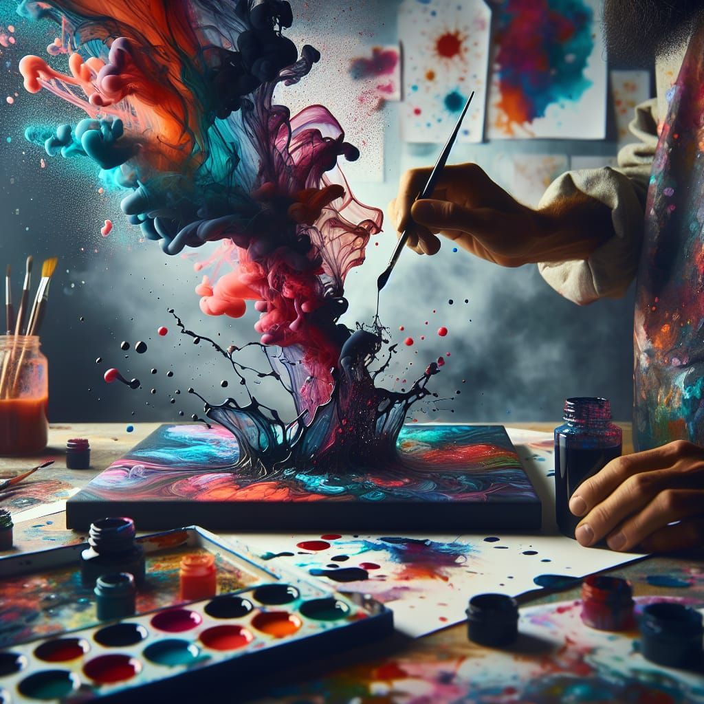 Speech bubbles, Stick figures conversations speech bubbles Artist attack, alcohol inks 