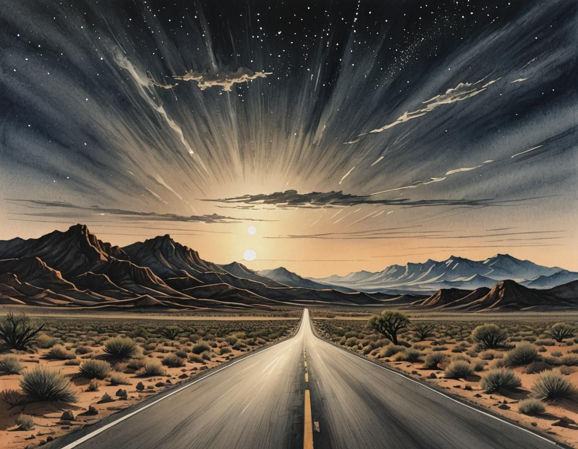 On a dark desert highway