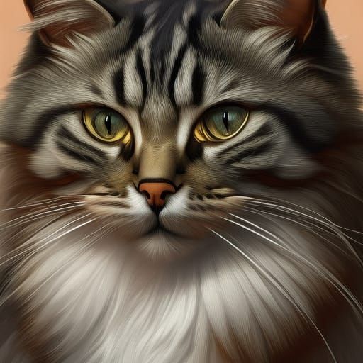 Fury cat - AI Generated Artwork - NightCafe Creator