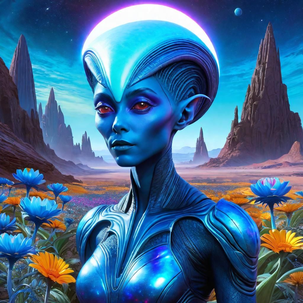 Alien On An Unknown Planet Ai Generated Artwork Nightcafe Creator 